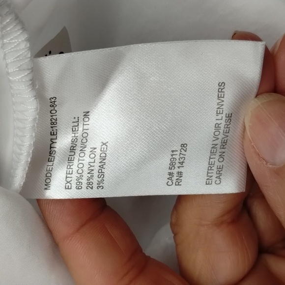 Tribal women's size small white 4-button popover long sleeve - Picture 7 of 10